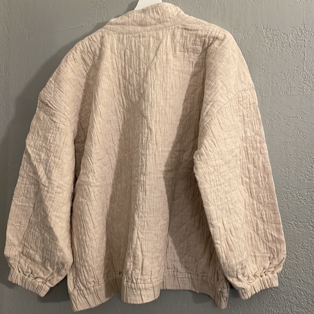 NWT Madewell Diamond Jacquard Half-Zip Sweater - Picture 10 of 14
